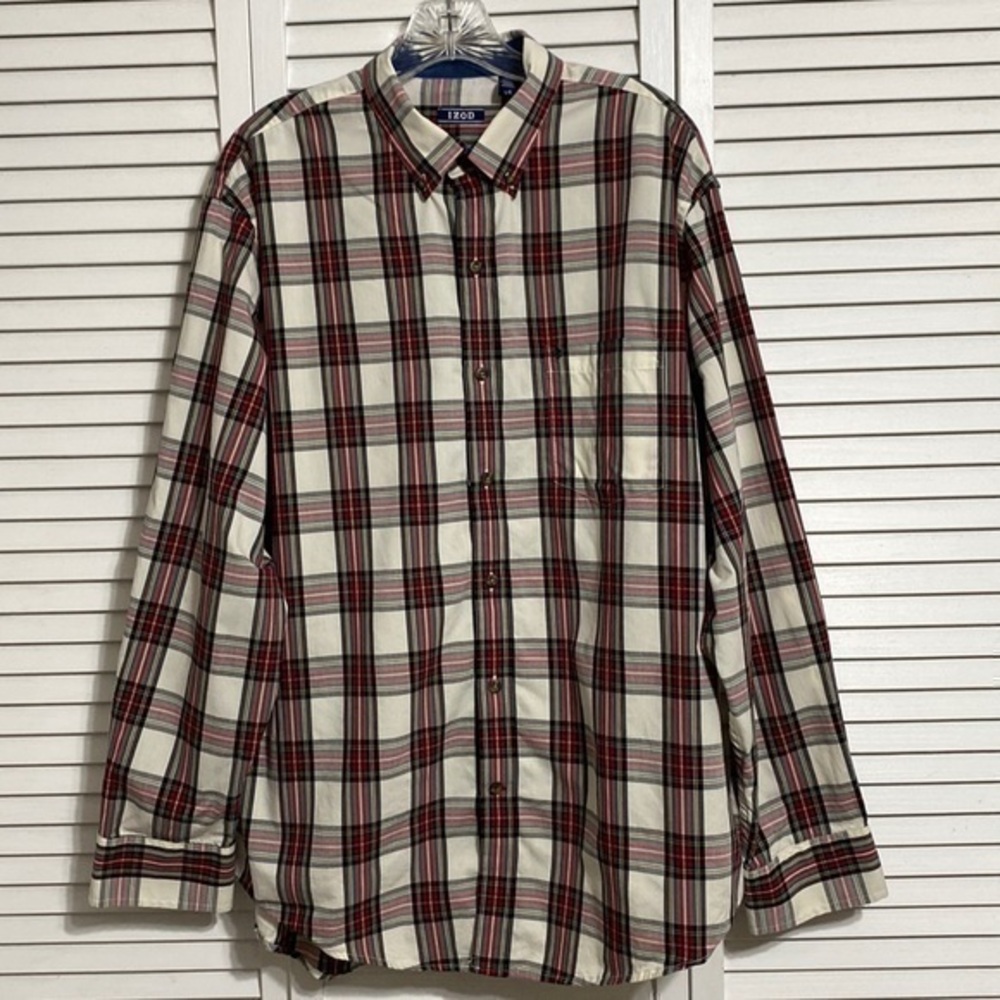 IZOD Men's Long Sleeve Button Down Shirt!!